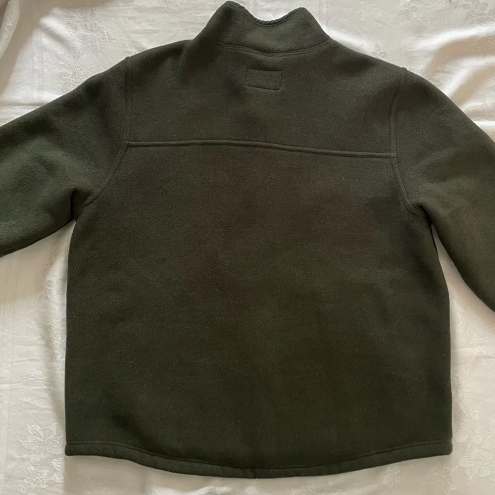 Vintage LL BEAN Mens Fleece Jacket XL Full Zip Hunter Green Outdoors Hiking - Picture 6 of 11
